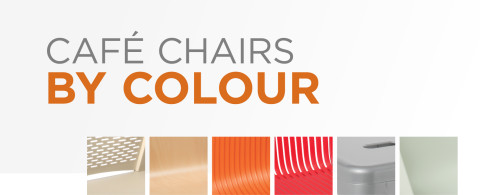 Landing cafe chairs by colour