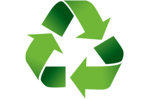 Recycle logo for environmental