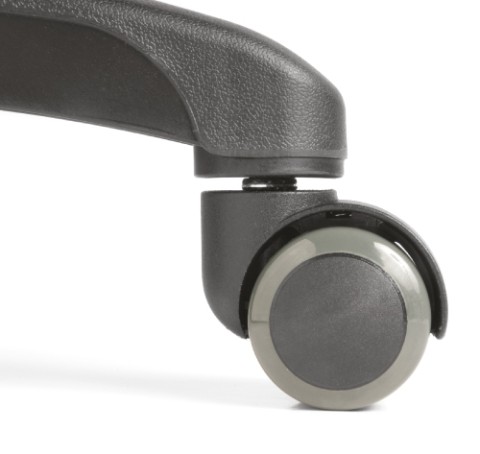 Soft wheel brake castor