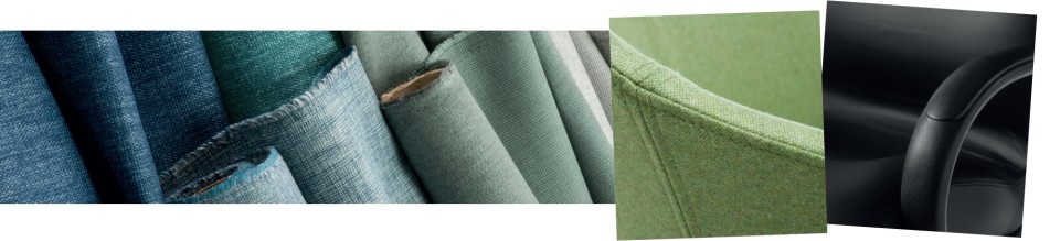 Upholstery swatches banner