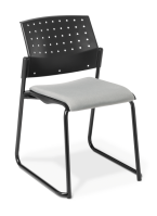 550_Sled_Black Frame_Seat Uph_Bond Shark