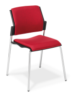 550_4-Leg_Chrome Frame_Full Uph_Bond Garnet