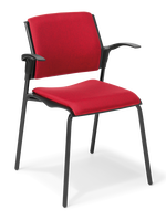 550_Black_4-Leg_Full Uph_Bond Garnet_Arms