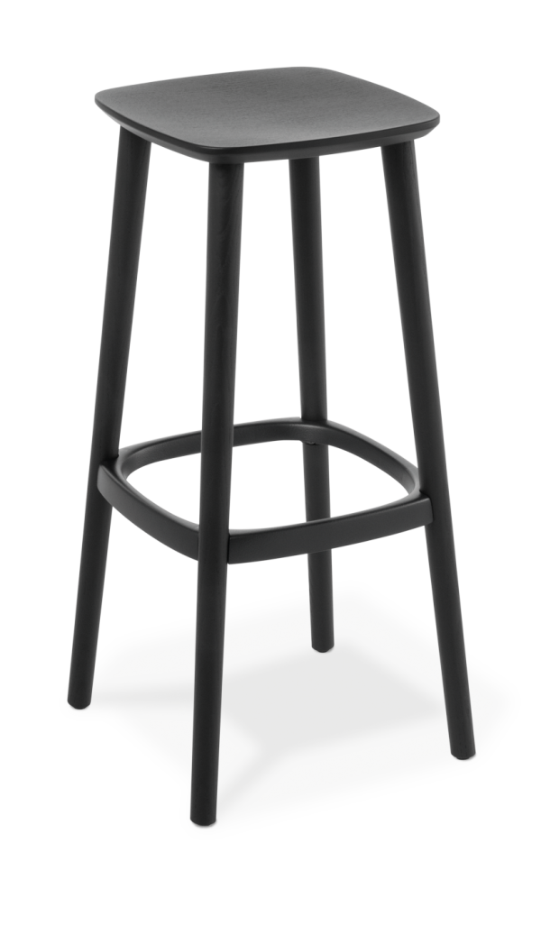 Babila Barstool Black Stained Ash