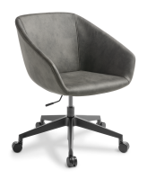 Barker_5-Star Swivel_Black Frame_Eastwood Slate