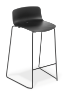 Coco_Kitchen Stool_Black_Black Frame