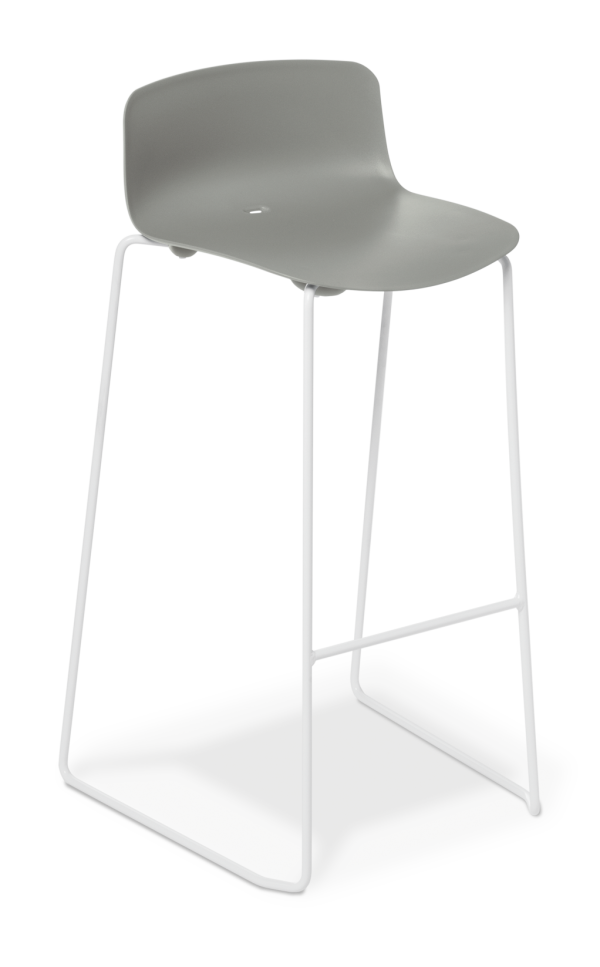 Coco Barstool Grey White Frame