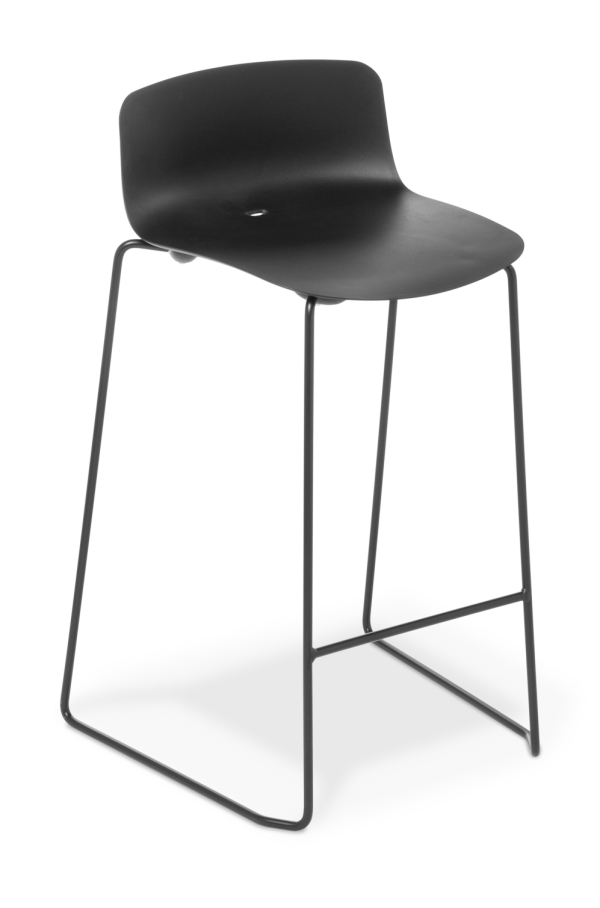 Coco Kitchenstool Black Black Frame