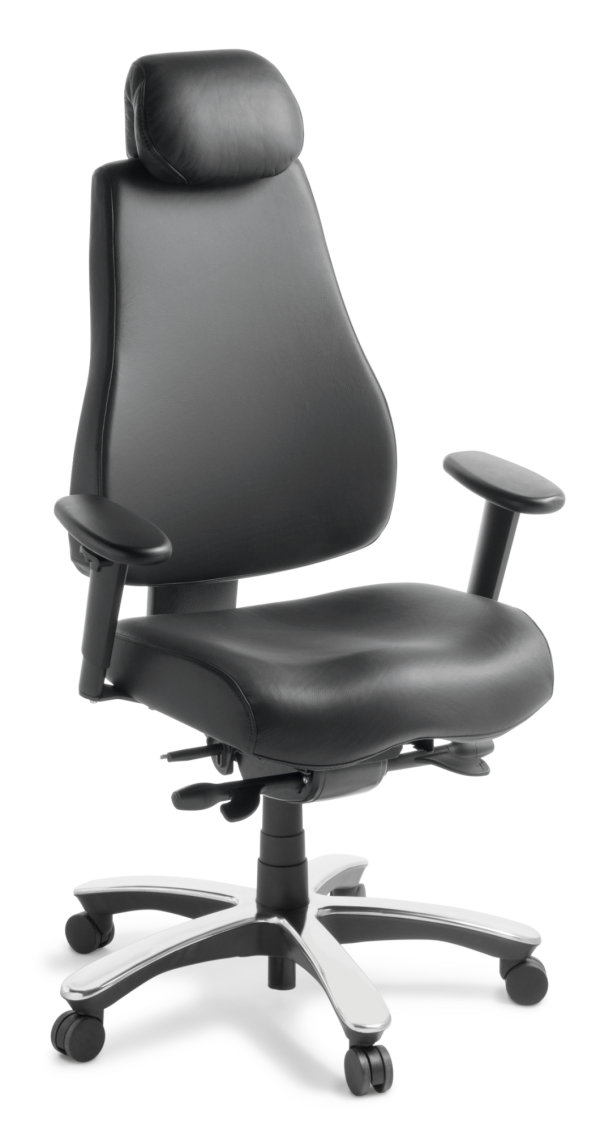 Control Black Leather