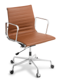 Eames Replica_Classic_Midback_Chrome Frame_Tan Leather
