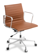 Eames Replica_Classic_Midback_Chrome Frame_Tan Leather