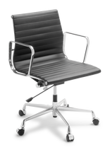 Eames Replica_Classic_Midback_Chrome Frame_Black Leather