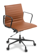 Eames Replica_Classic_Midback_Black Frame_Tan Leather