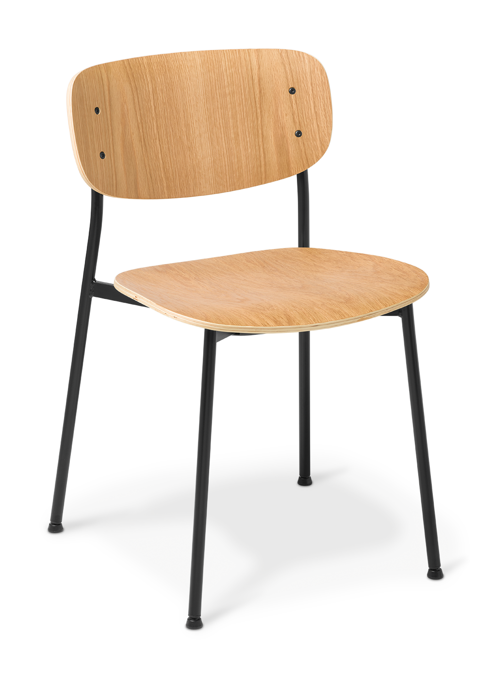 Grove Chair Oak Timber Black Frame