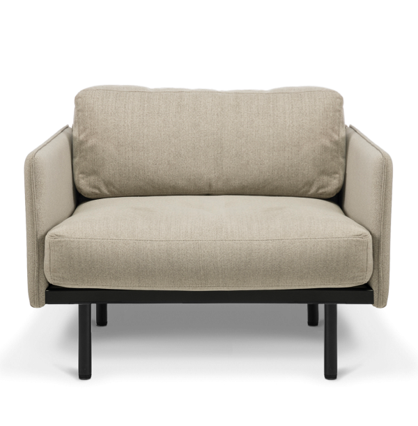 Leo Chair Oatmeal front on Website