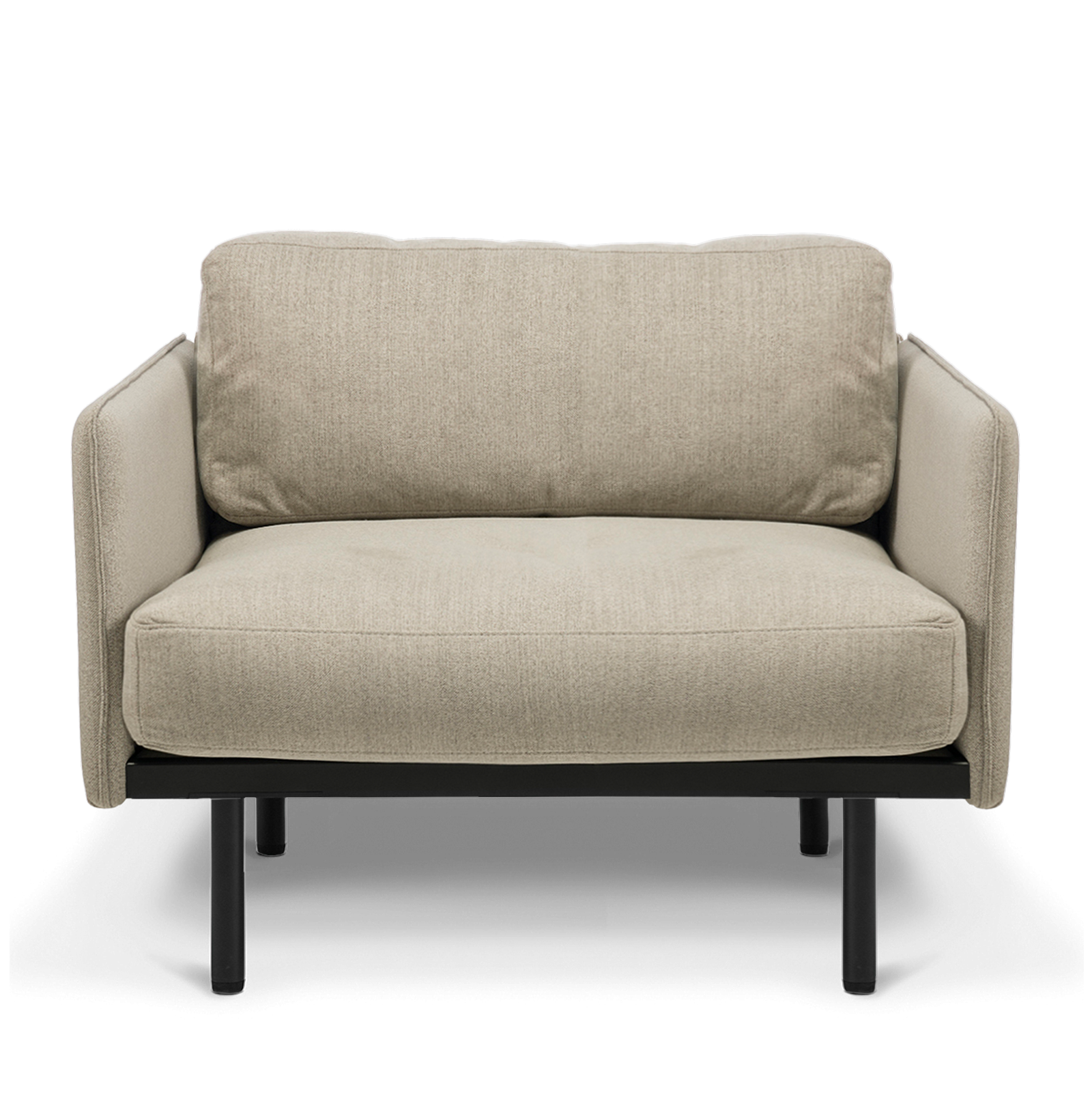 Leo Chair Oatmeal front 2