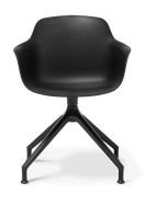 Loria_Armchair_Swivel_Glides_Black