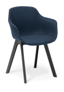 Loria_Armchair_4-Leg_Black Frame_Full Uph_Augustus Midnight
