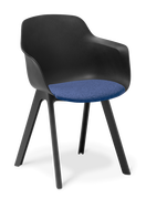 Loria_Armchair_4-Leg_Black_Seat Pad