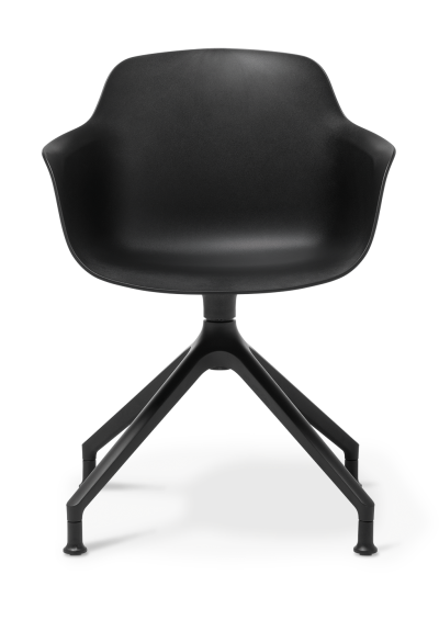 Loria Armchair Swivel Glides Black