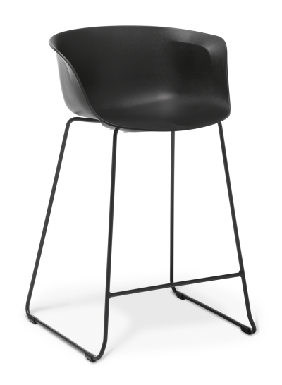 Loria Kitchenstool Black Black Frame