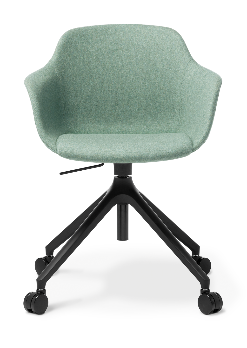 Loria Armchair Swivel Castors Upholst Augustus Seaglass