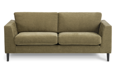 Mackenzie_2-Seater_Black Timber Feet_Copeland Olive_Front-on