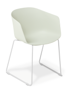 Max Tub_Sled_Pumice_White Frame