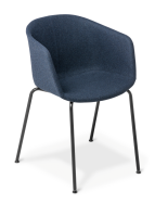 Max Tub_4-Leg_Black Frame_Full Uph_Octavius Midnight