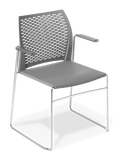 Net_Chair_Grey_Arms_Chrome Frame