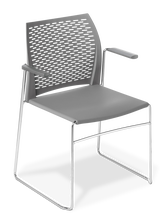 Net_Chair_Grey_Arms_Chrome Frame