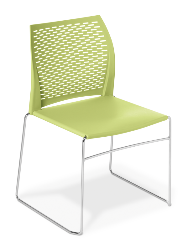 Net Chair Avocado Chrome Frame
