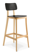 Polka_Bar Stool_Black_Natural Beech