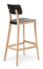 Polka_Bar Stool_Black_Natural Beech_Back-Angle