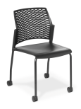 Punch_4-leg_Castors_Black_Black Frame
