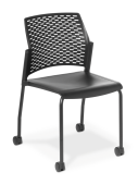 Punch_4-leg_Castors_Black_Black Frame