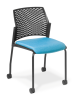 Punch_4-leg_Castors_Black_Black Frame_Seat Uph_Beachcomber Pacific