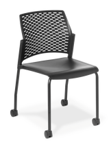 Punch_4-leg_Castors_Black_Black Frame