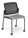 Report_4-Leg_Castors_Black Frame_Seat Uph_Keylargo Ash