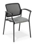 Report_4-Leg_Arms_Black Frame_Seat Uph_Keylargo Ash