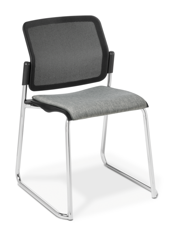 Report Sled Chrome Frame Seat Uph Keylargo Ash