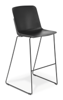 Scout Barstool Sled Black Frame
