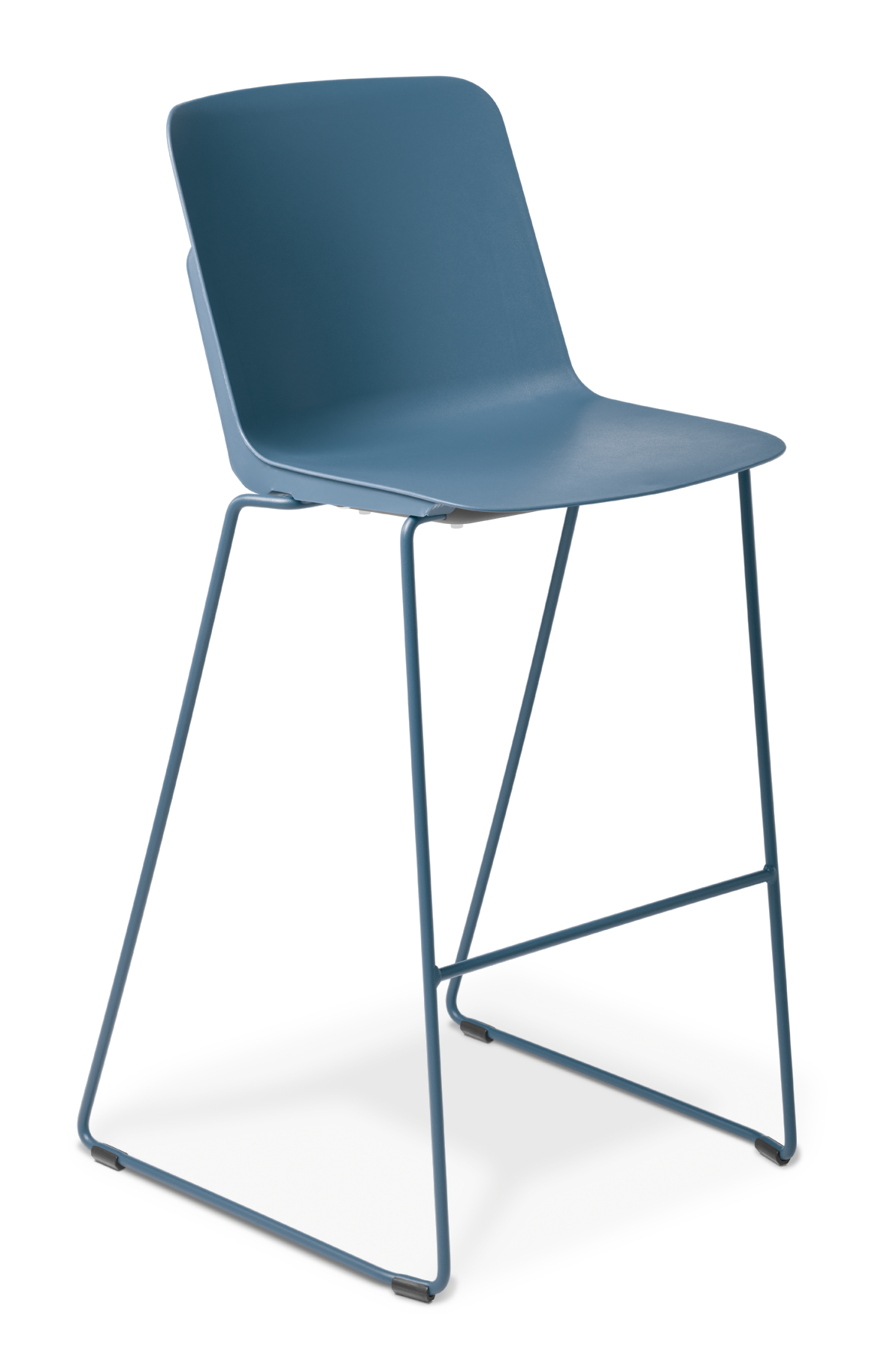 Scout Barstool Sled Blue Frame