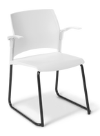 Spring_Sled_Black Frame_White_Arms