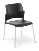 Spring_4-Leg_Chrome Frame_Black