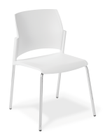 Spring_4-Leg_Chrome Frame_White