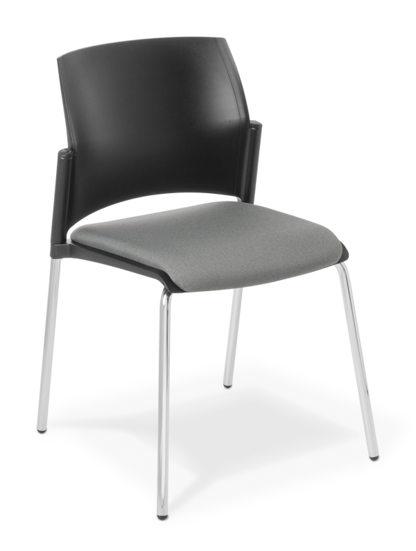 Spring4 leg Black Chrome Frame Seat Uph Era Present