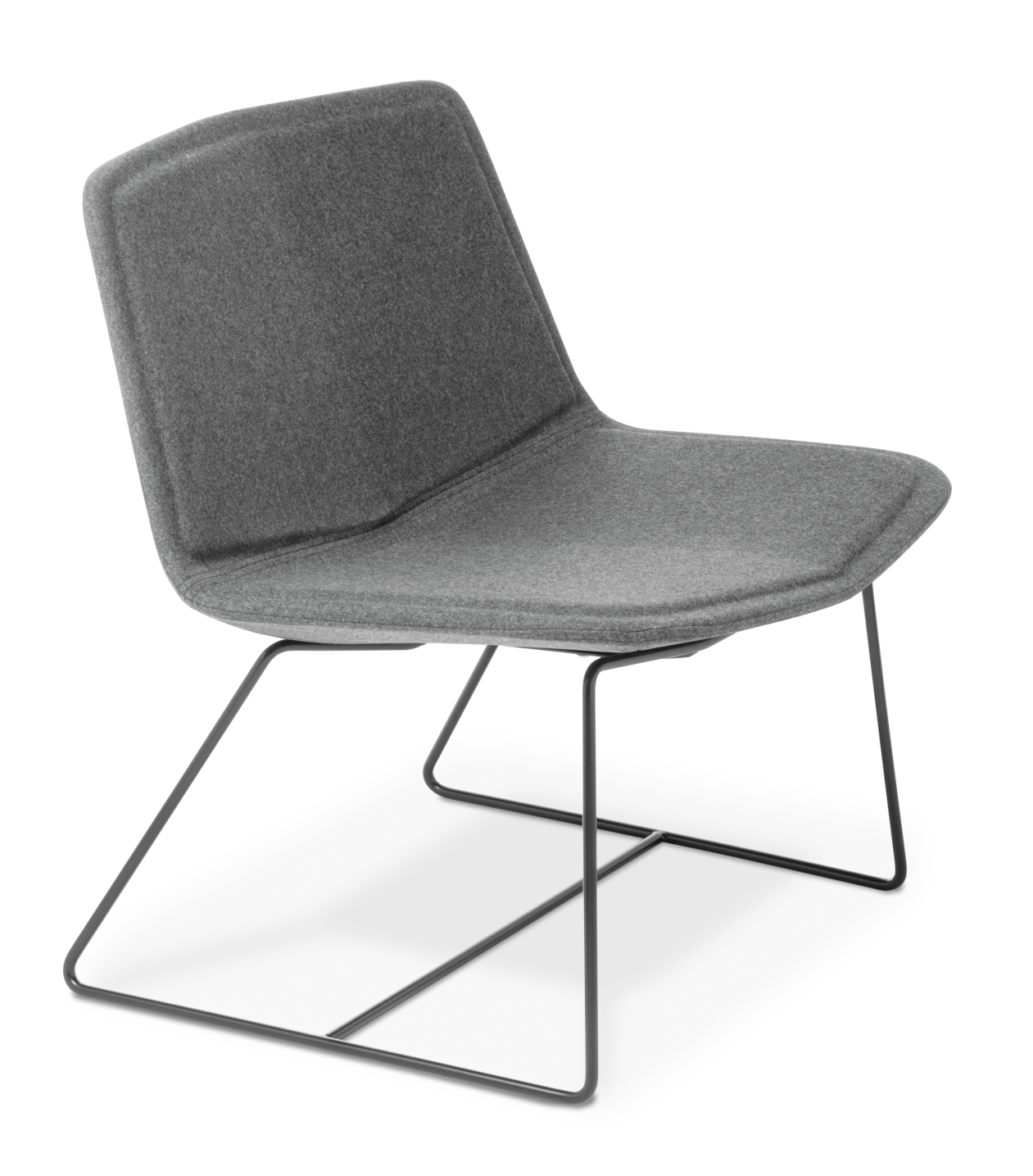 Stratos Lounge Sled Black Base Augustus Armour