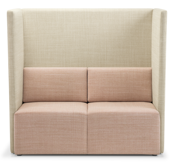 Vienna Booth2 seater Overton Blush and Ivory